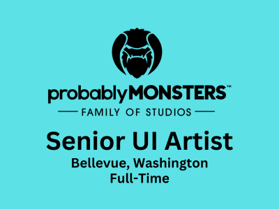 Senior UI Artist required at ProbablyMonsters