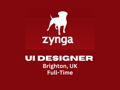 UI Designer required at Zynga Games