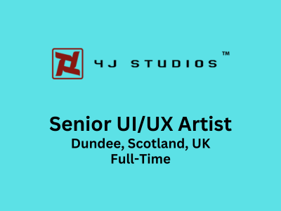 4J Studios is looking for Senior UIUX Artist