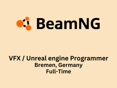 BeamNG looking for passionate VFX Unreal engine Programmer