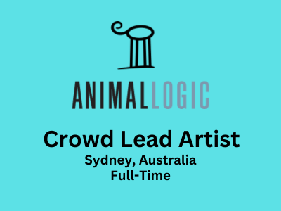 Crowd Lead Artist required at Animal Logic