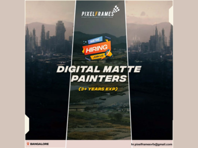Digital Matte Painters required at Pixelframes