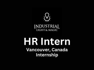HR Intern required at Industrial Light & Magic