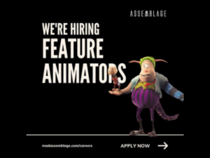 Hiring open for Feature Animators at Assemblage - Mumbai