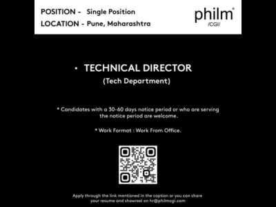 Immediate hiring for Technical Director required at Philm CGI