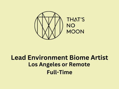 Job opening for Lead Environment Biome Artist