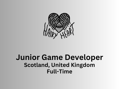 Junior Game Developer required at Hairy Heart