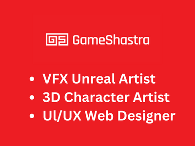 Latest job hirings at Gameshastra game studio