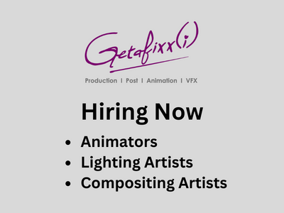 Latest job openings at Getafixx Studios