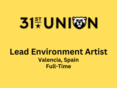 Lead Environment Artist required at 31st Union