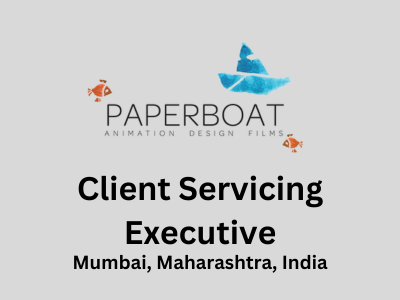 Paperboat Studio is hiring Client Servicing Executive