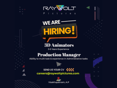 Raywolt Pictures is hiring for latest jobs