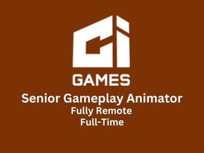 Senior Gameplay Animator required at CI Games