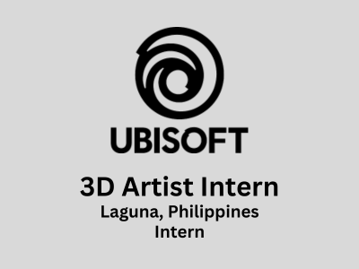 Ubisoft Philippines is looking for 3D Artist Intern