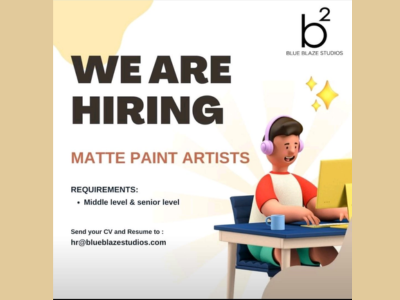Blue Blaze Studios is hiring Matte Paint Artists