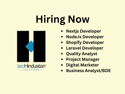 Exciting Opportunities for web developers at tecHindustan