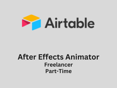 Freelance job for After Effects Animator