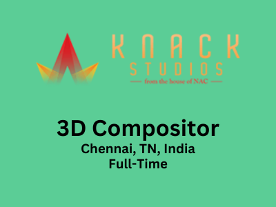 Knack Studios is seeking a highly skilled 3D Compositor