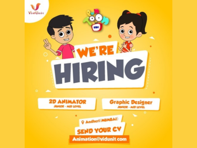 Latest job openings at VidUnit studio