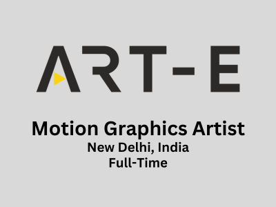 Motion Graphics Artist required at ArtE Mediatech