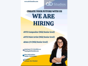 Recruitment Announcement at AB Studio Mumbai