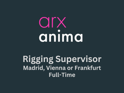 Rigging Supervisor required at arx anima