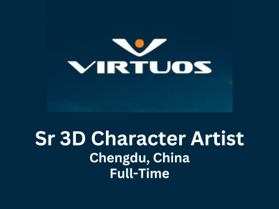 Senior 3D Character Artist required at Virtuos Games
