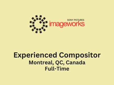 Sony Imageworks is looking for Experienced Compositor