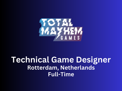 Total Mayhem Games is hiring Technical Game Designer