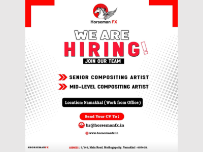 VFX Compositing Artists required at Horseman FX