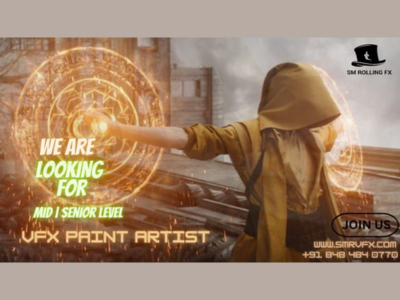 VFX Paint Artist required at SM Rolling FX studio