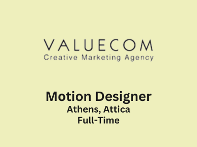 Μοtion Designer required at VALUECOM
