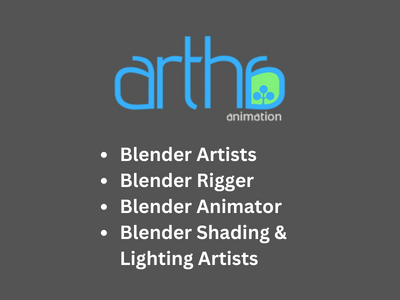 ARTHA Animation studio is hiring Blender artists
