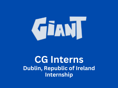 Giant Animation studio are seeking CG Interns