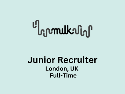 Junior Recruiter required at Milk VFX