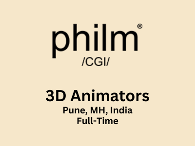 Junior and Mid-level 3D Animator required at PhilmCGI