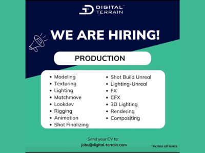 Latest job openings at Digital Terrain studio
