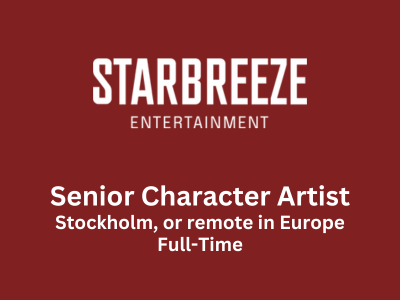 Senior Character Artist required at Starbreeze Entertainment