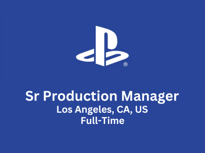 Sr Production Manager required at PlayStation Global