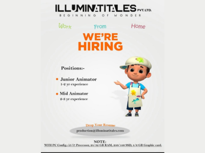 Work From Home jobs at Illuminatitales for Animators