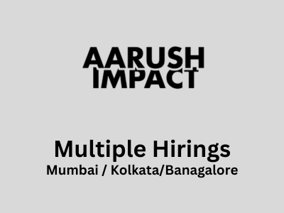 Hiring for Multiple job positions at Aarush Impact