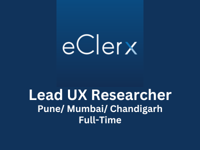Lead UX Researcher required at eClerx Services