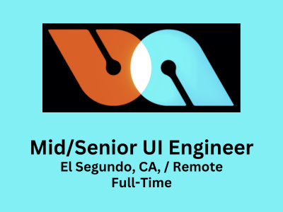 MidSenior UI Engineer required at Unbroken Studios