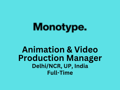Monotype is hiring Animation & Video Production Manager