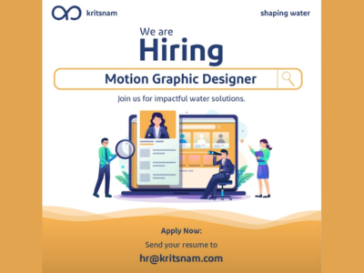 Motion Graphic Designer required at Kritsnam Technologies