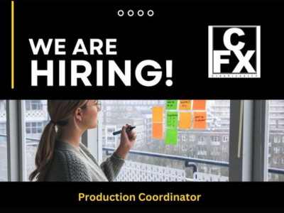 Production Coordinator required at CineVisualFx