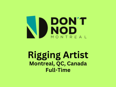 Rigging Artist required at DON'T NOD Studio
