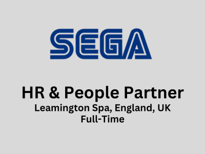 Sega Europe Limited is looking for HR & People Partner