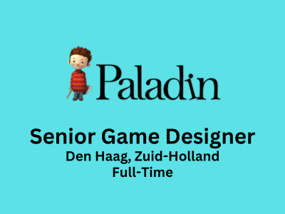 Senior Game Designer required at Paladin