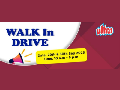 Walk-In-Interview for multiple jobs at Ultra